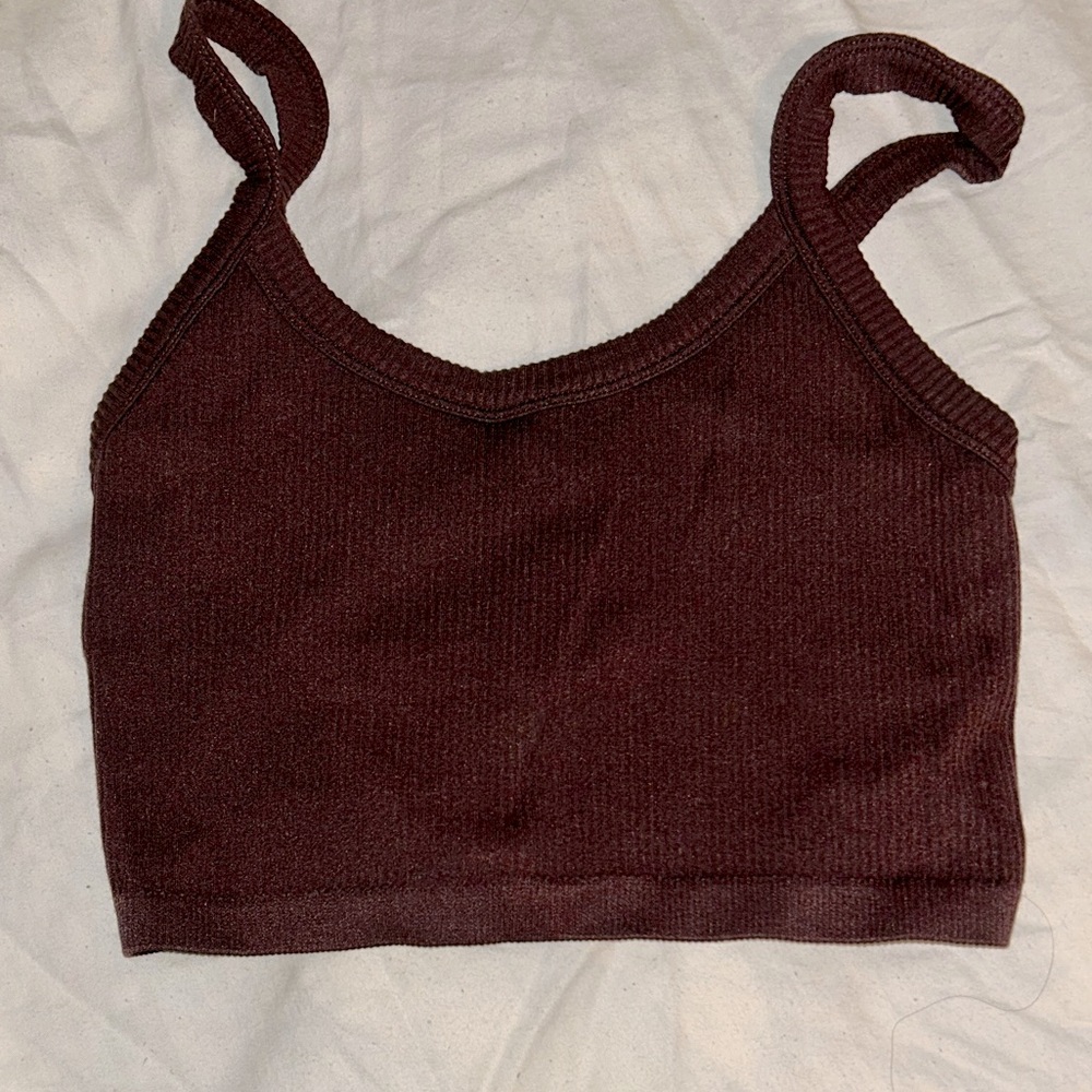 Brown tank top